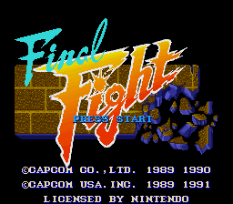 Final Fight Title Screen